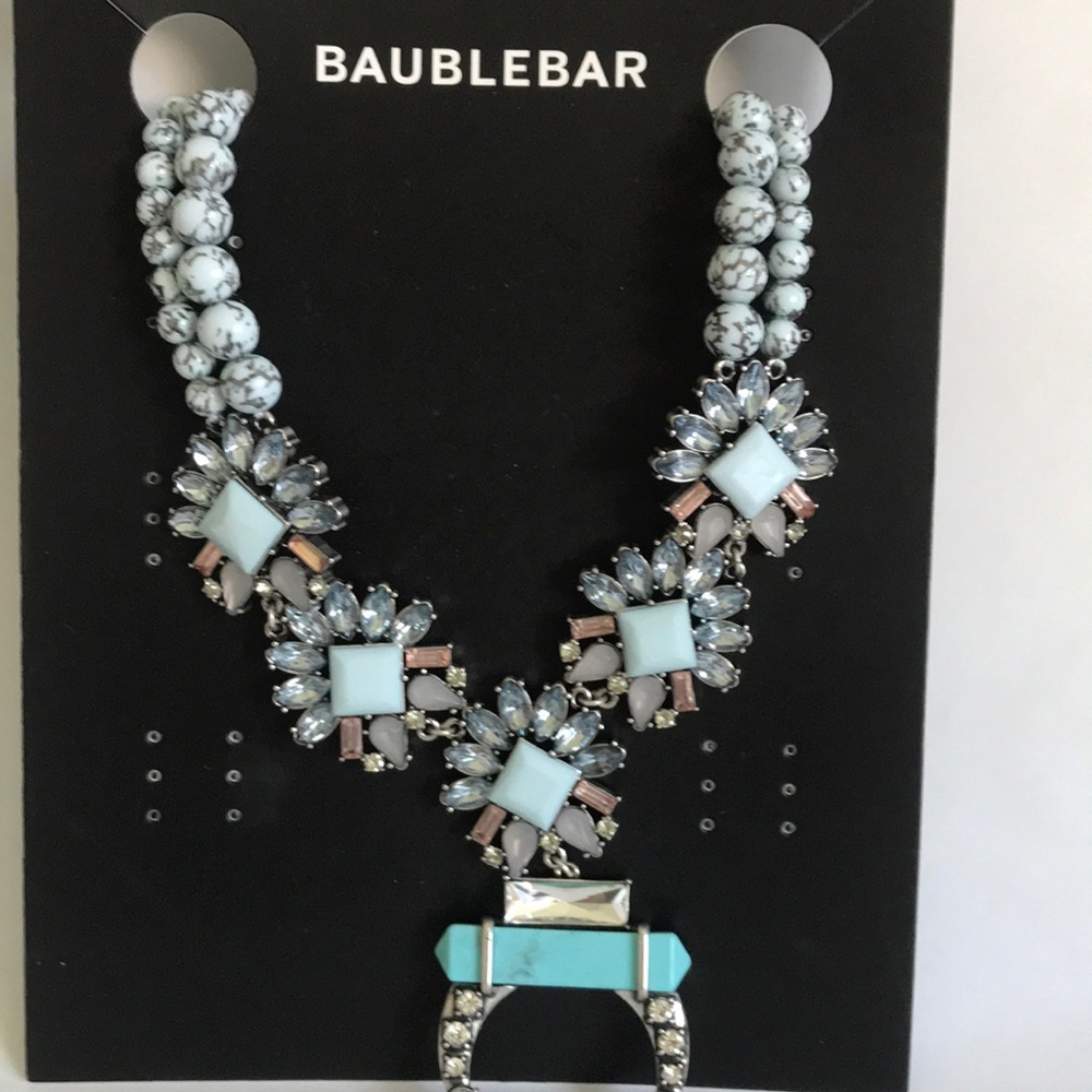 NWT BaubleBar Turquoise Statement Necklace